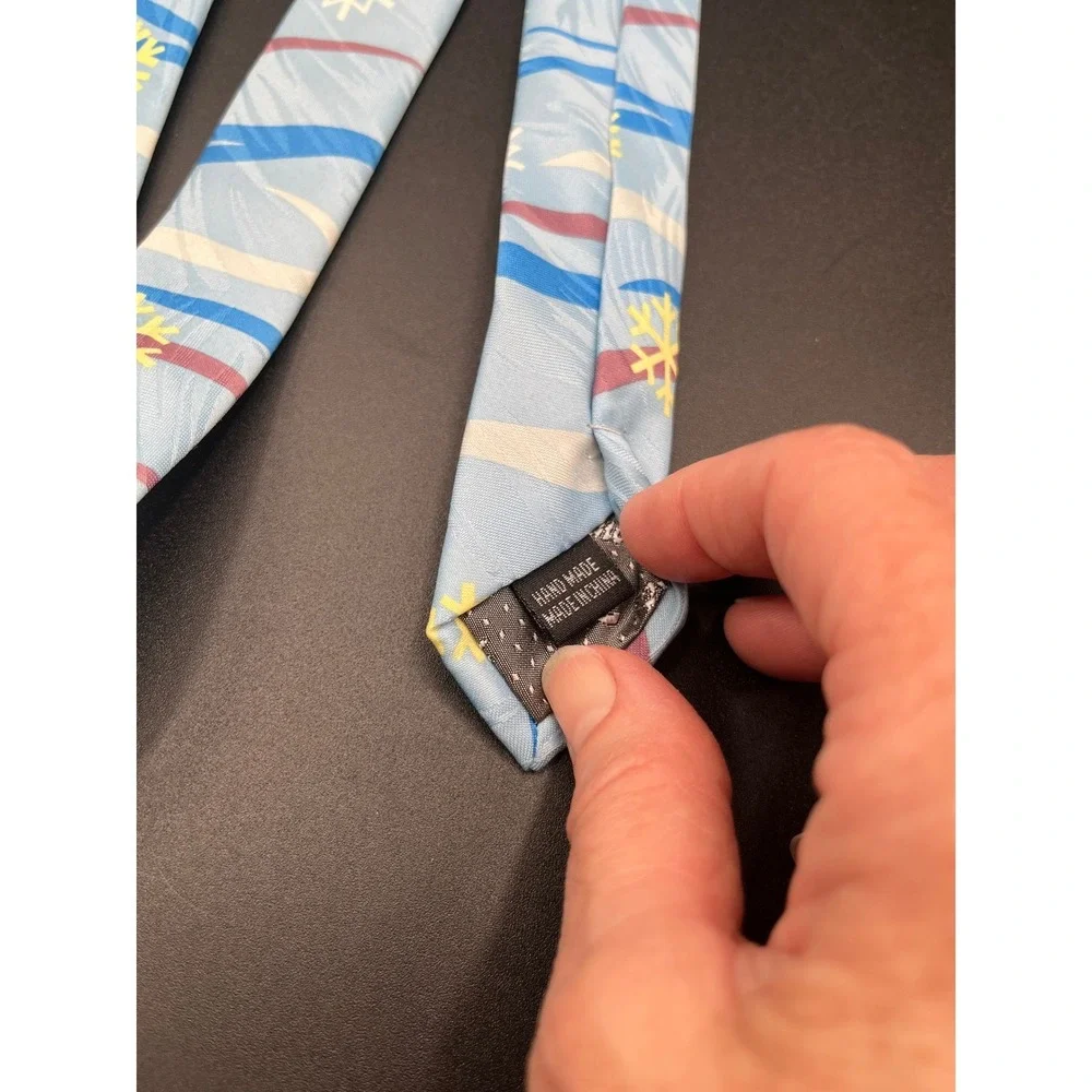 Vtg Keith Daniels Mens Neck Tie Handmade Christmas Snowman‎ New w/ Tags